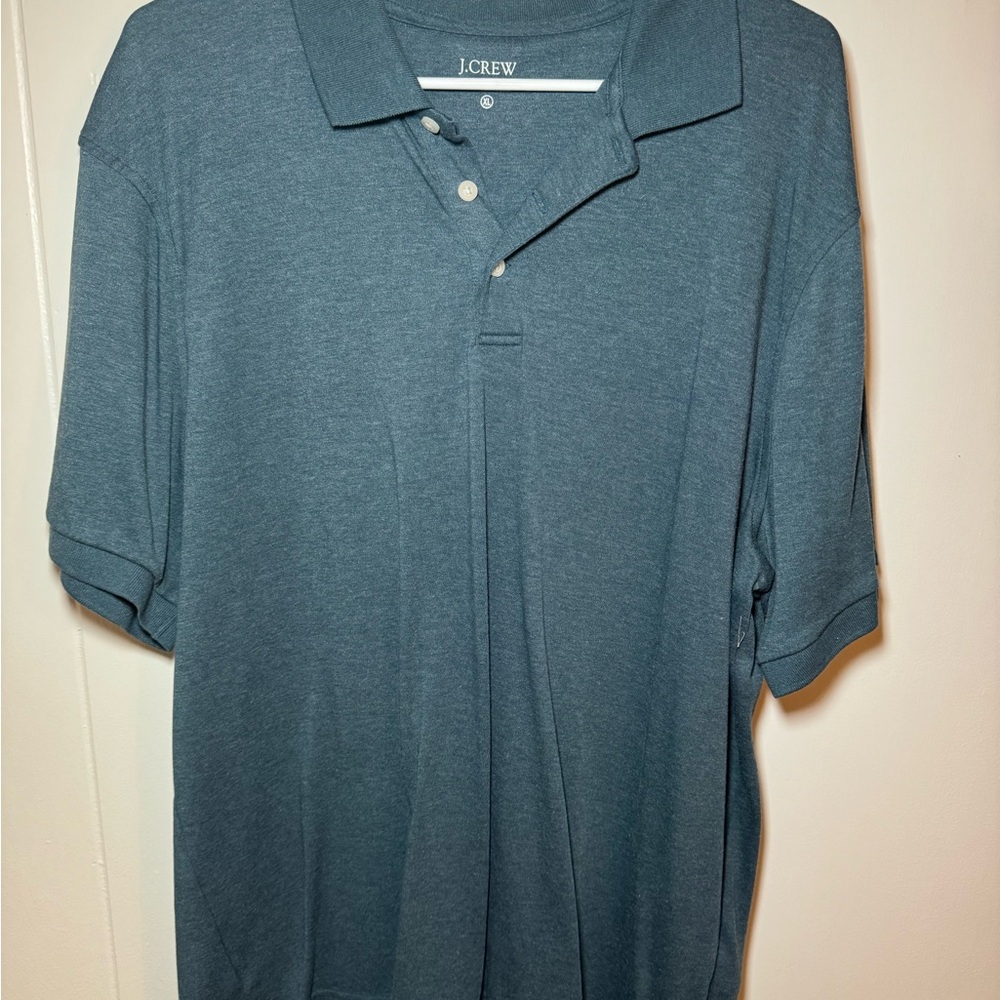 J. Crew Men's Teal Polo Shirt